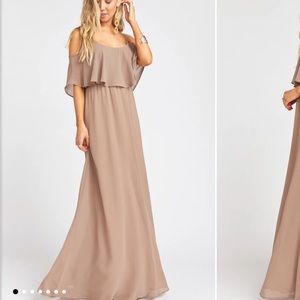 Show Me Your MuMu maxi bridesmaid dress